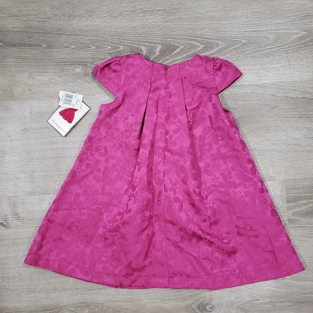 Dorissa Pink Fuchsia Dress Butterfly NWT - Picture 4 of 4